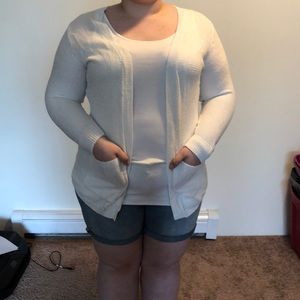 SO White Cardigan w/ Pockets